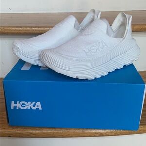 Hoka All-White Slip-On Shoes